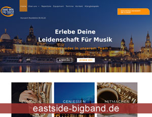 Website der eastside-bigband Dresden